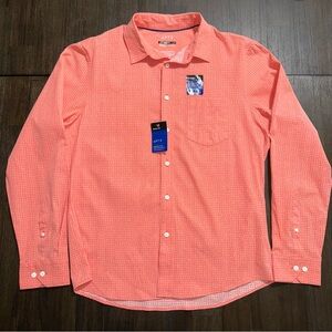Apt. 9 Premier Flex Performance Slim Fit Long Sleeve Large Color Coral